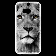 Coque HTC One M8s Lion les yeux dans les yeux