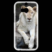 Coque HTC One M8s Lionne albinos 100