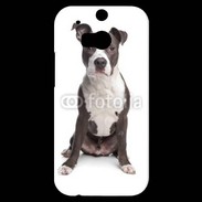 Coque HTC One M8s American Staffordshire Terrier puppy