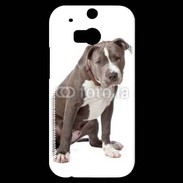 Coque HTC One M8s American staffordshire bull terrier