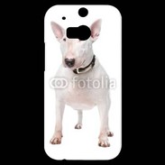 Coque HTC One M8s Bull Terrier blanc 600