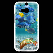 Coque HTC One M8s poisson tropical 3