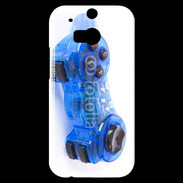 Coque HTC One M8s Manette de jeux bleue