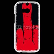Coque HTC One M8s Red hand show fuck