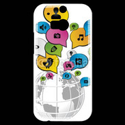 Coque HTC One M8s Réseau social 2