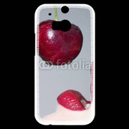 Coque HTC One M8s Cerise et bouche 3