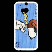Coque HTC One M8s Snoopy timbre poste