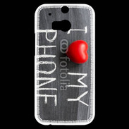 Coque HTC One M8s J'aime mon téléphone