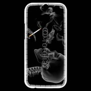 Coque HTC One M8s Squelette fumeur
