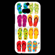 Coque HTC One M8s Flip flop de tongues