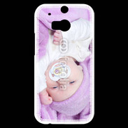 Coque HTC One M8s Amour de bébé en violet