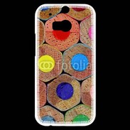 Coque HTC One M8s Art crayon de couleur