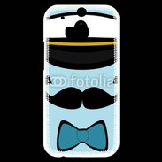 Coque HTC One M8s Moustache commandant