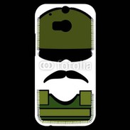Coque HTC One M8s Moustache militaire