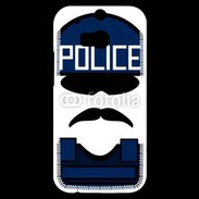 Coque HTC One M8s Moustache policier