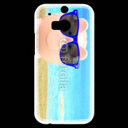 Coque HTC One M8s Cochon à la mer