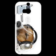 Coque HTC One M8s Chien écoutant de la musique