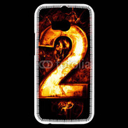 Coque HTC One M8s Deux en feu
