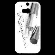 Coque HTC One M8s Respect en écriture