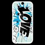 Coque HTC One M8s Love cartoon 500