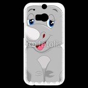 Coque HTC One M8s Rhinocéros Cartoon 500