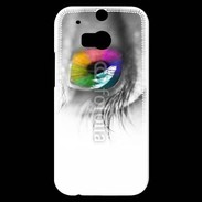 Coque HTC One M8s Oeil Multicouleurs 75