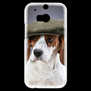 Coque HTC One M8s Beagle avec casquette