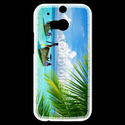 Coque HTC One M8s Plage tropicale