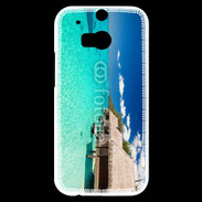 Coque HTC One M8s Bungalow sur mer tropicale