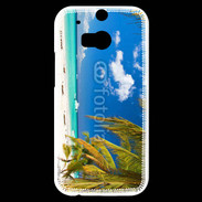 Coque HTC One M8s Plage paradisiaque des caraïbes