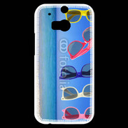 Coque HTC One M8s Lunettes sur la plage