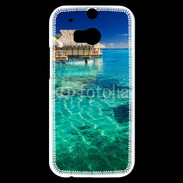 Coque HTC One M8s Bungalow sur l'eau des tropiques