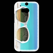 Coque HTC One M8s Lunette de soleil sur la plage