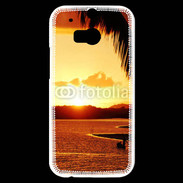 Coque HTC One M8s Fin de journée sur plage Bahia au Brésil
