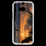 Coque HTC One M8s Couple romantique sur la plage