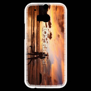 Coque HTC One M8s Couple romantique sur la plage 2