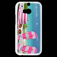 Coque HTC One M8s La vie en rose à la plage