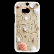 Coque HTC One M8s Toi et moi sur la plage