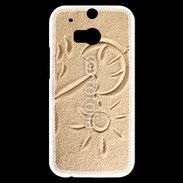 Coque HTC One M8s Soleil et sable sur la plage