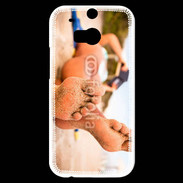 Coque HTC One M8s Pieds plage