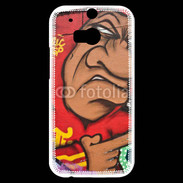 Coque HTC One M8s Graffiti personnage antipathique