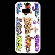 Coque HTC One M8s Graffiti vector background collection