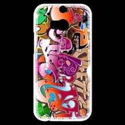 Coque HTC One M8s graffiti seamless background 500