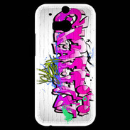 Coque HTC One M8s Graffiti wall background, urban art 1000