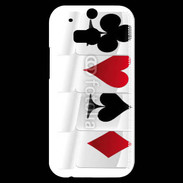 Coque HTC One M8s Carte de poker 2
