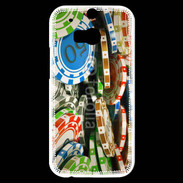 Coque HTC One M8s Jetons de poker en folie
