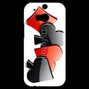 Coque HTC One M8s Carte à jouer 
