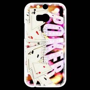 Coque HTC One M8s Poker and fire 1
