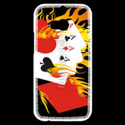 Coque HTC One M8s Cartes et feu
