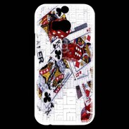 Coque HTC One M8s Illustration poker 1